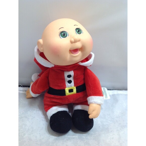 1992 Vintage Cabbage Patch Style Santa Elf Stuffed plush Toy Christmas Doll -10" - Picture 7 of 7